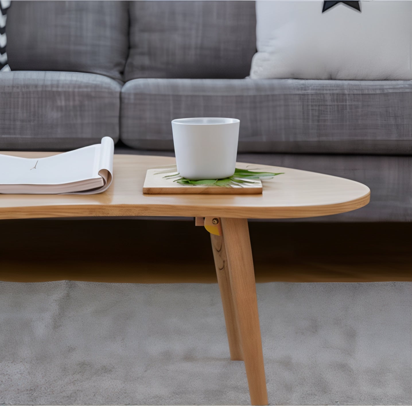 Solid Wood Foldable Coffee Table