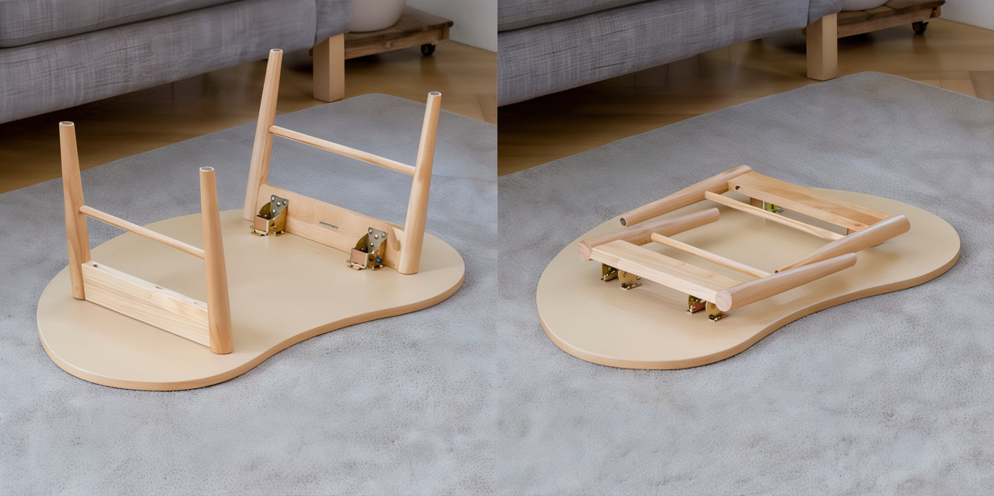 Solid Wood Foldable Coffee Table