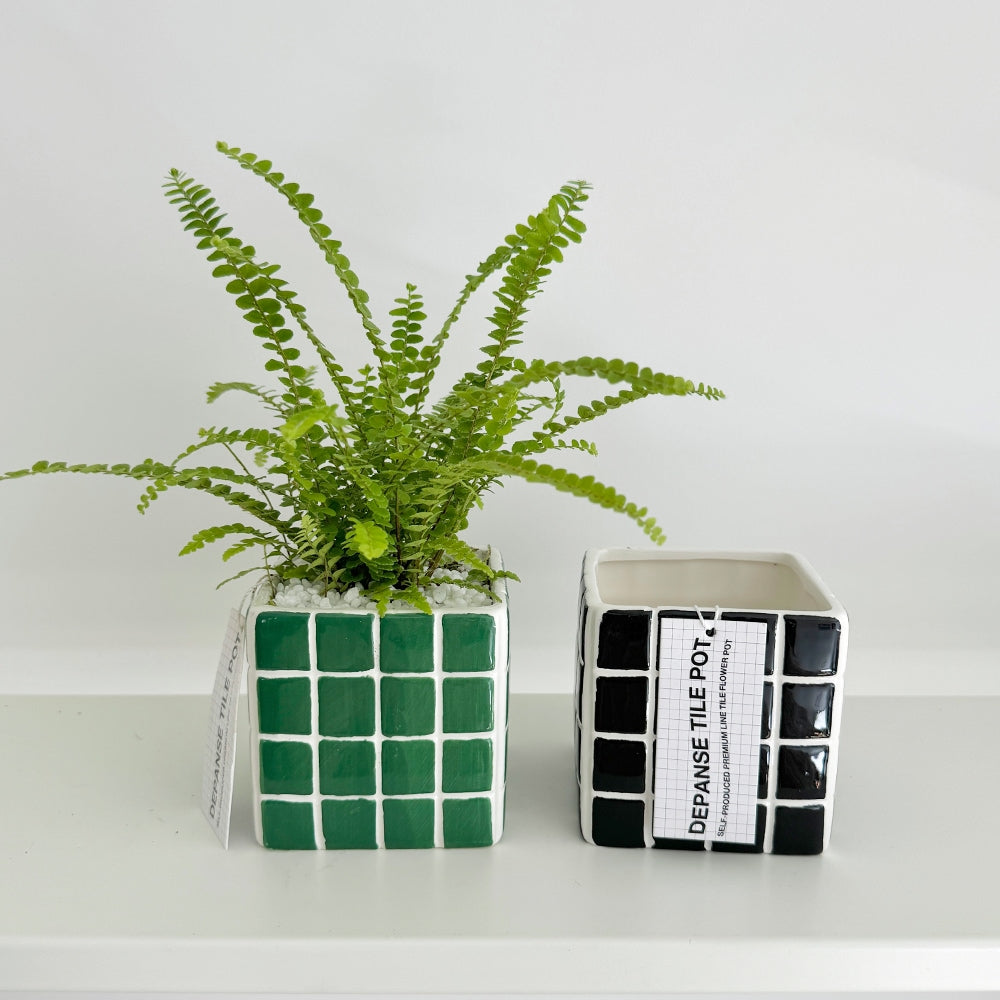 Tiled Cube Planter
