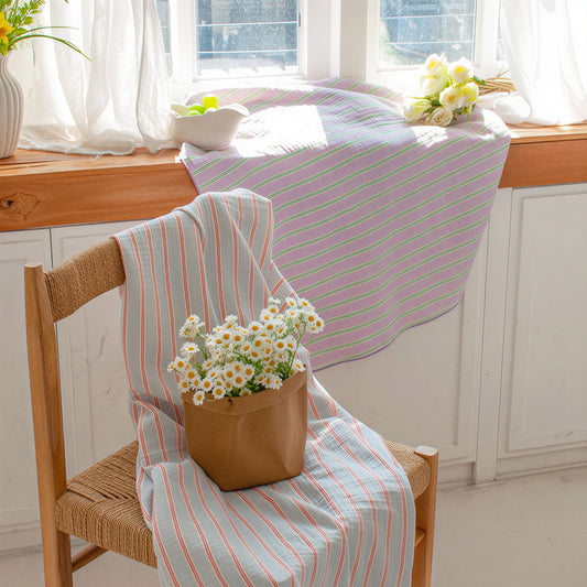 Stripe Triple-Layer Gauze Blanket