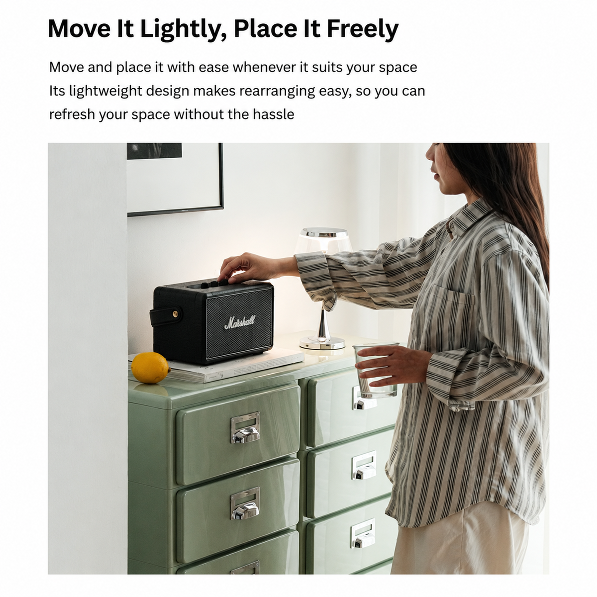Moto Retro Double Drawer Cabinet