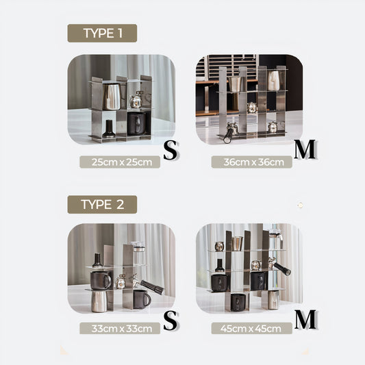 Stainless Grid Storage Shelf