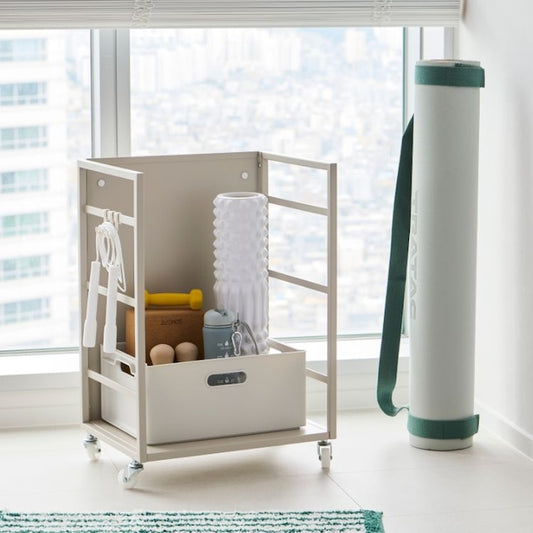 Jax Hidden Storage Rolling Cart