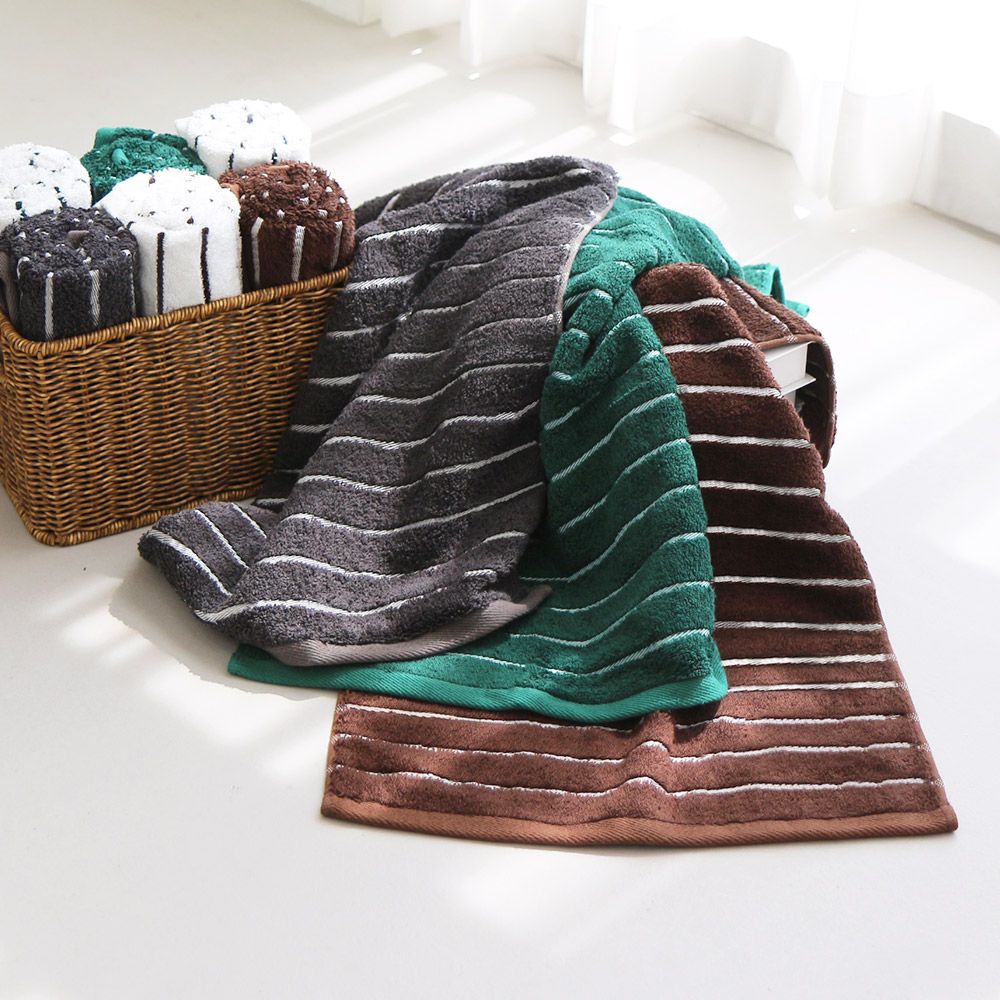 Lino Stripe Blended Yarn Towel (10-Pack)
