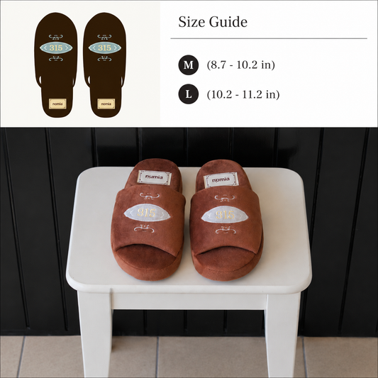 Nomia Antique Room Brown Memory Foam Indoor Slippers