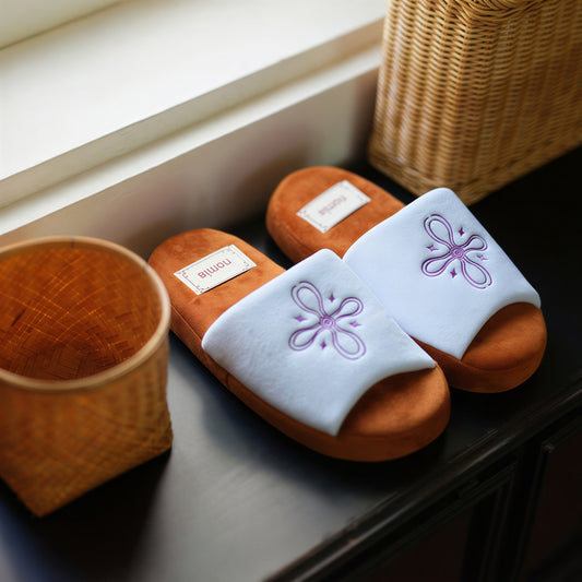 Nomia Orchid Aqua Memory Foam Indoor Slippers