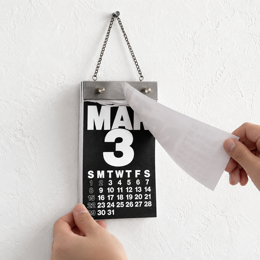2027 Industrial Metal Tear-Off Calendar