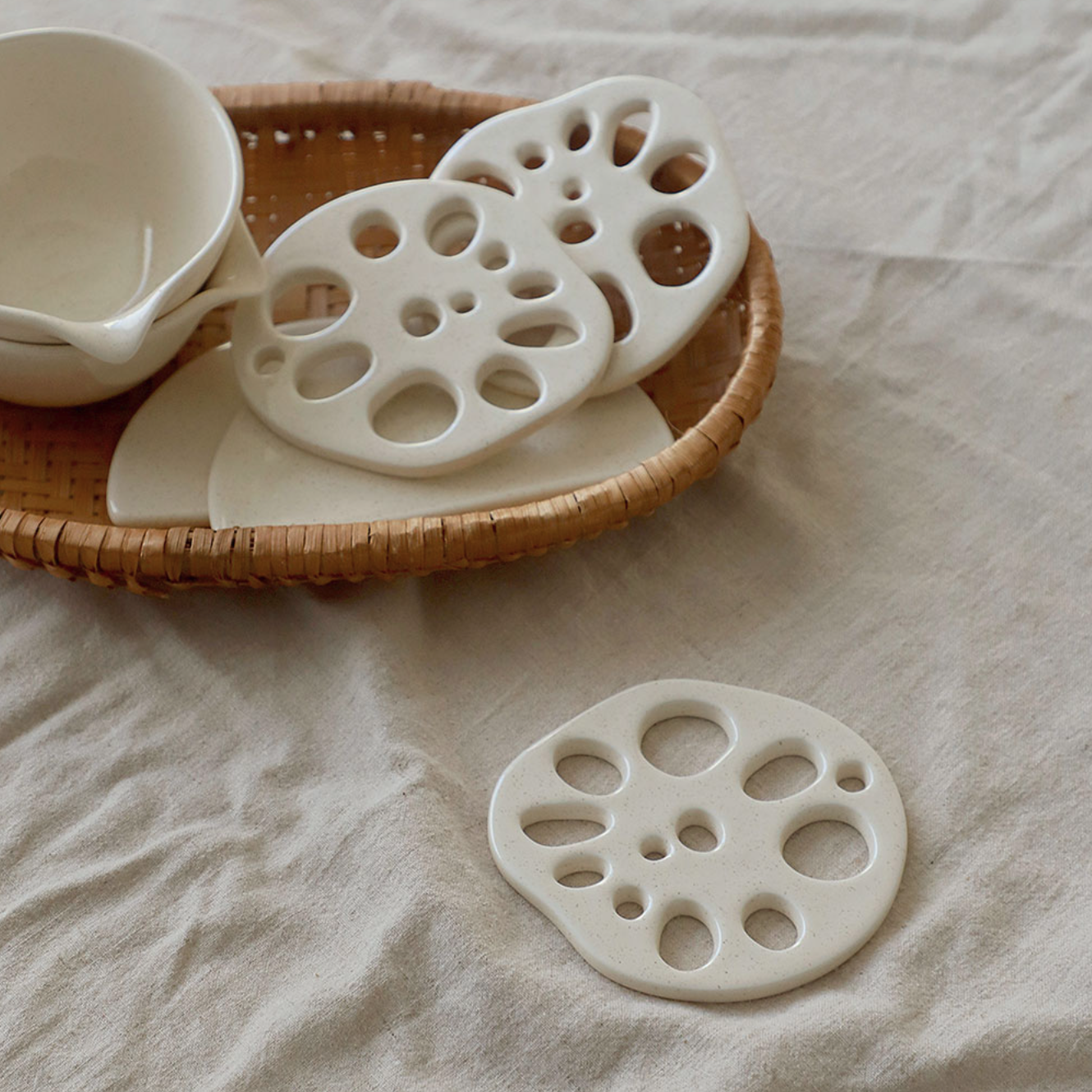 Pebbler Lotus Root Spoon Rest & Coaster