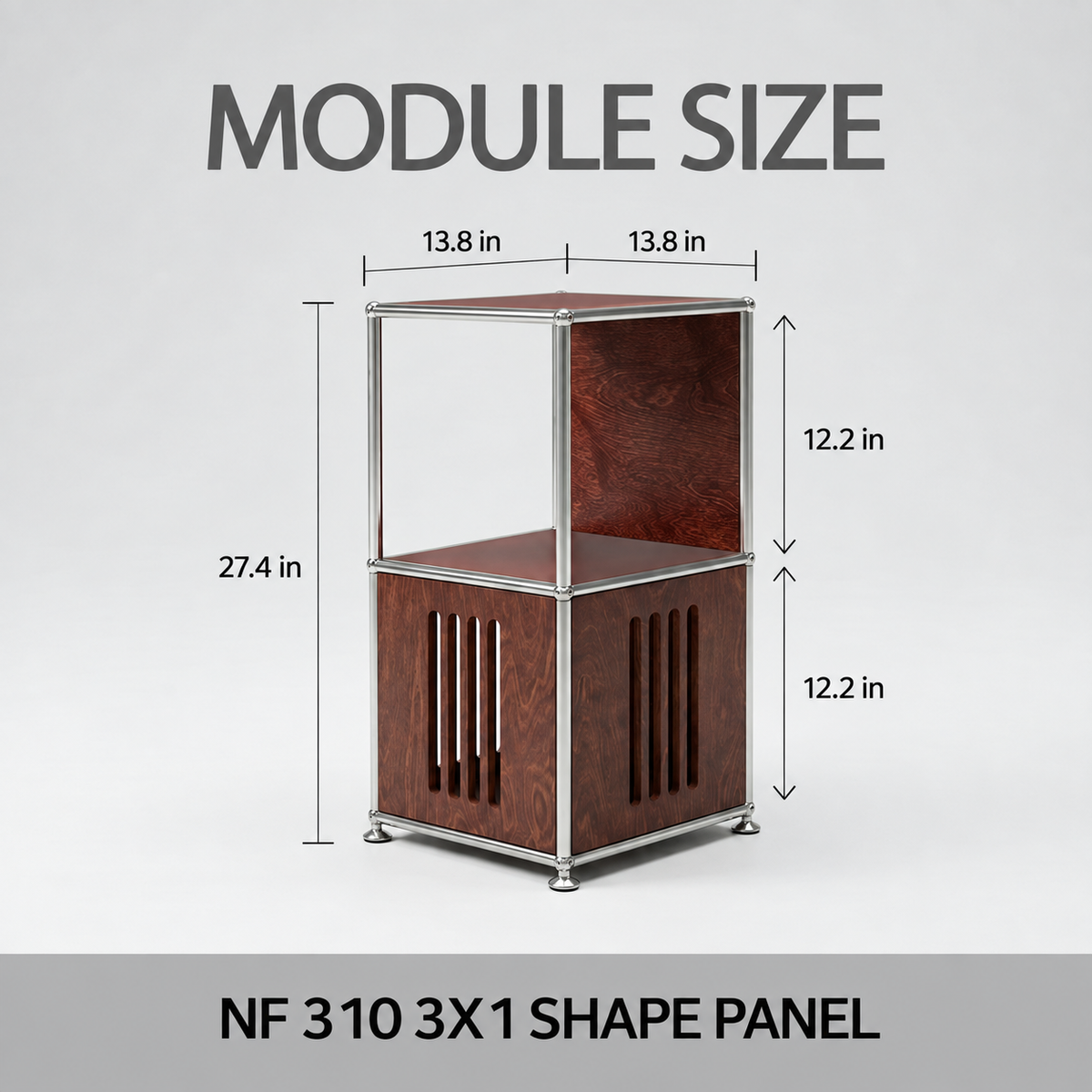 Mid-Century Modular Bedside Shelf