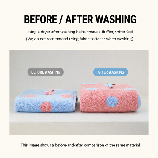 Dot Cotton Candy Modal Tencel Banded Towel Set (5-Piece)