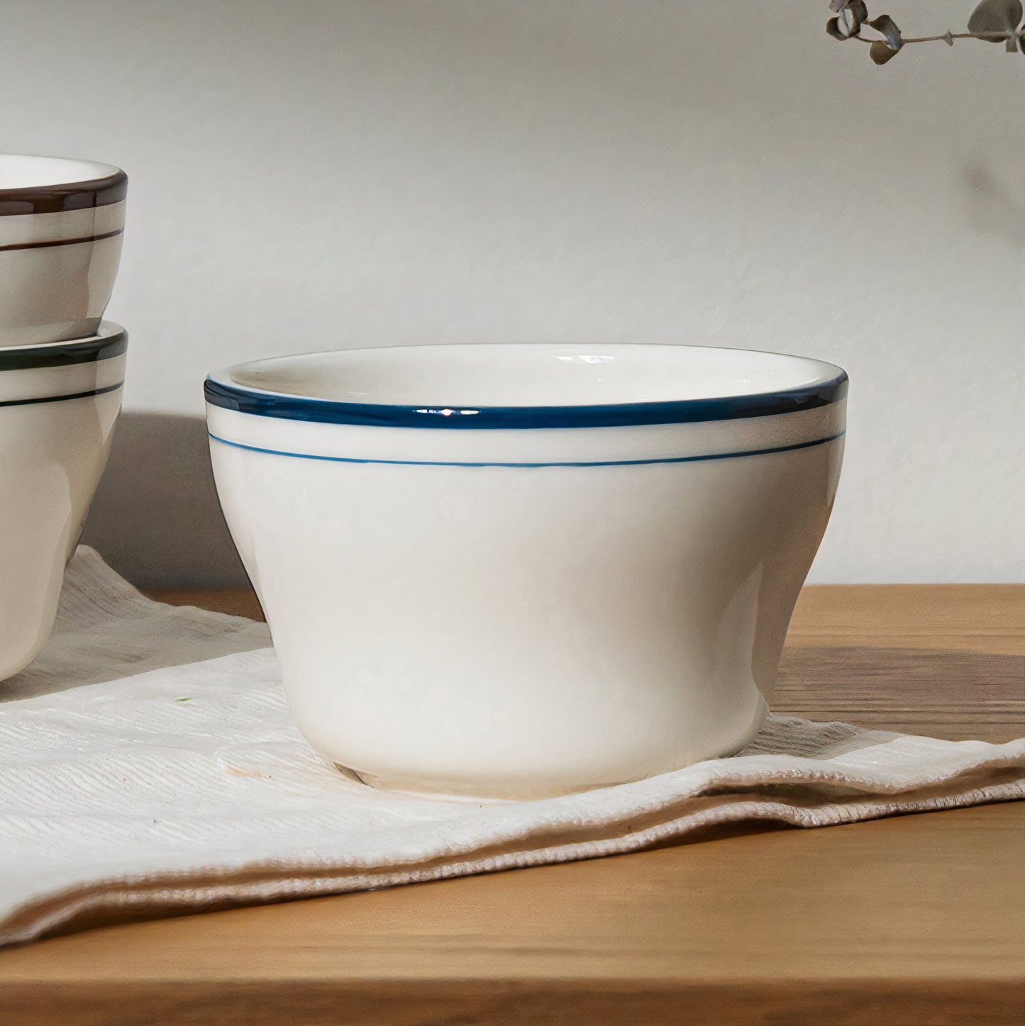 Retro Rim Ceramic Bowl