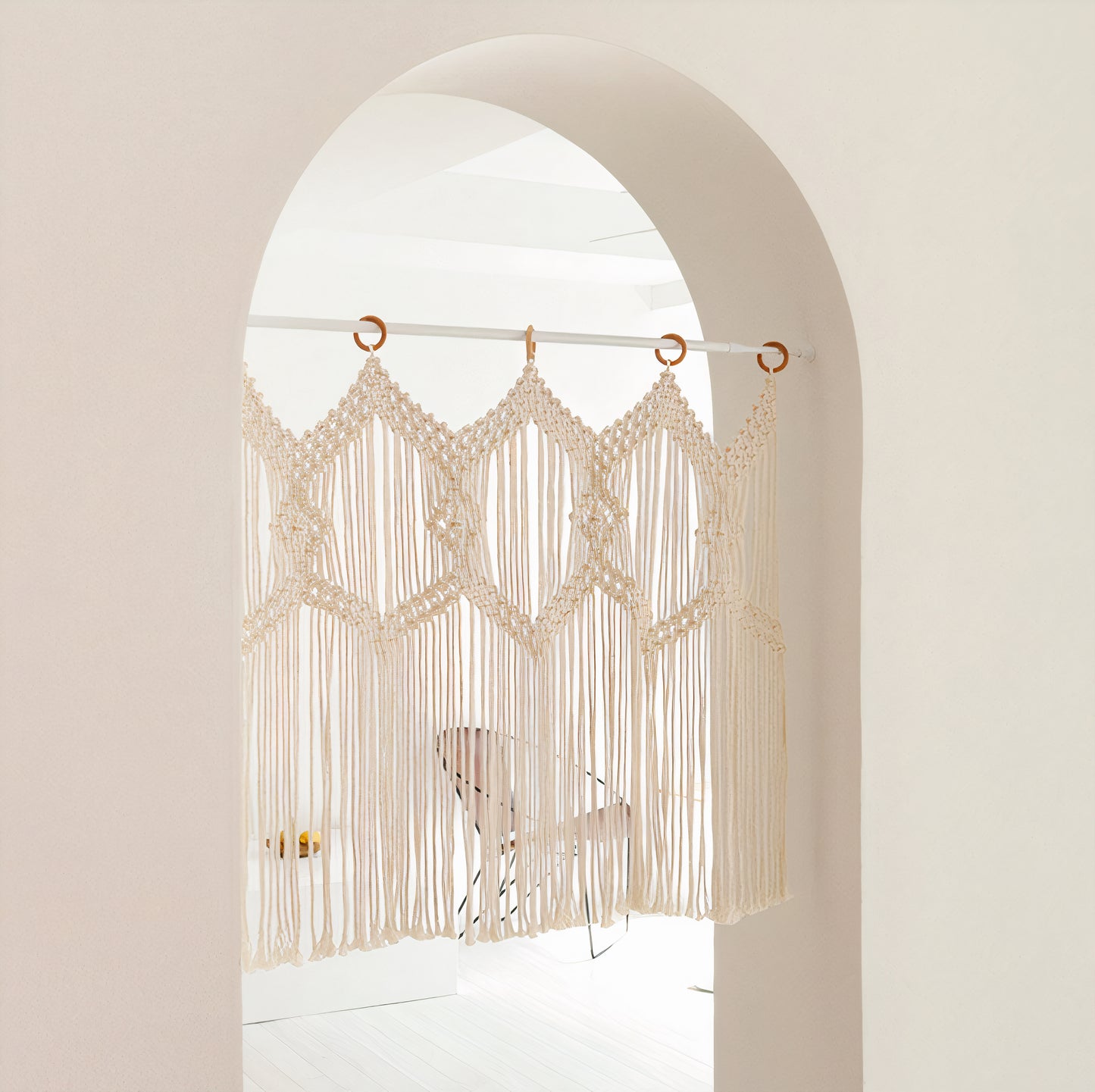 Handwoven Macramé Curtain