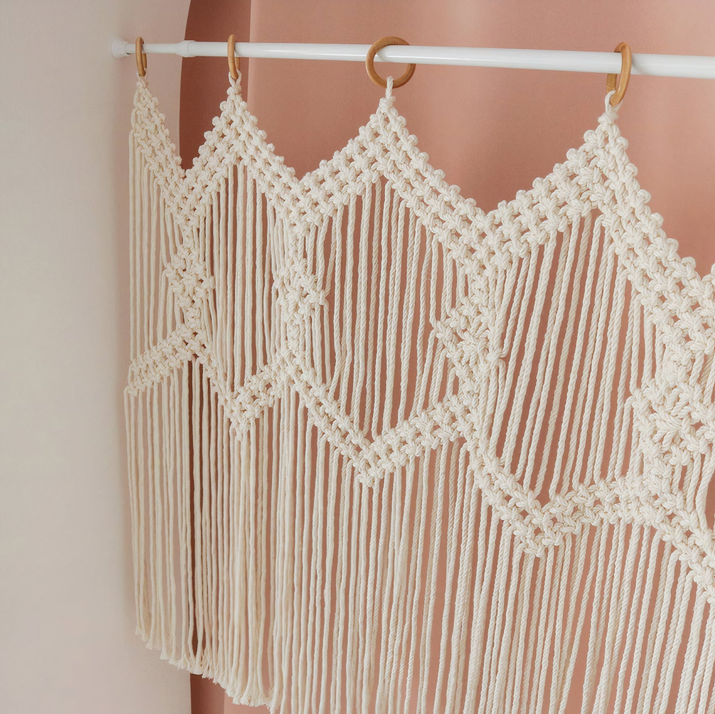 Handwoven Macramé Curtain