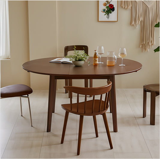Round Extendable Dining Table