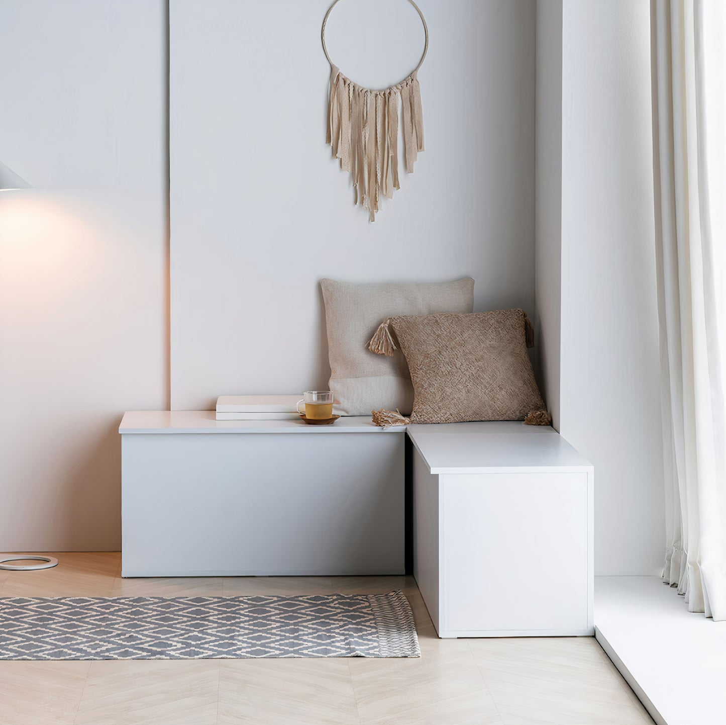Minimalist Storage Bench Stool