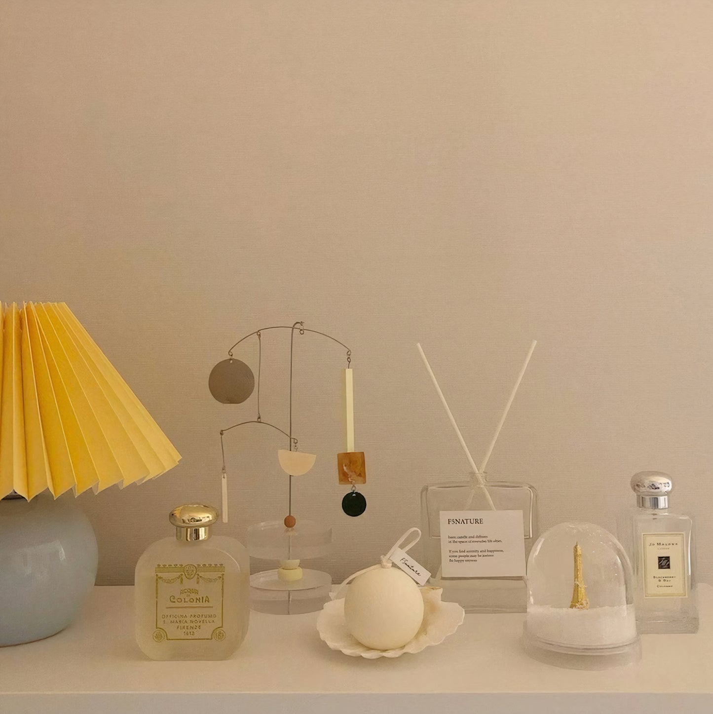 Pearl Mini Candle & Shell Tray Set