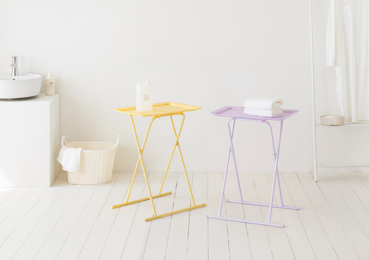 Foldable Steel Side Table