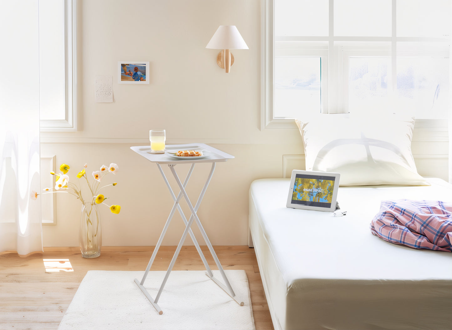 Foldable Steel Side Table