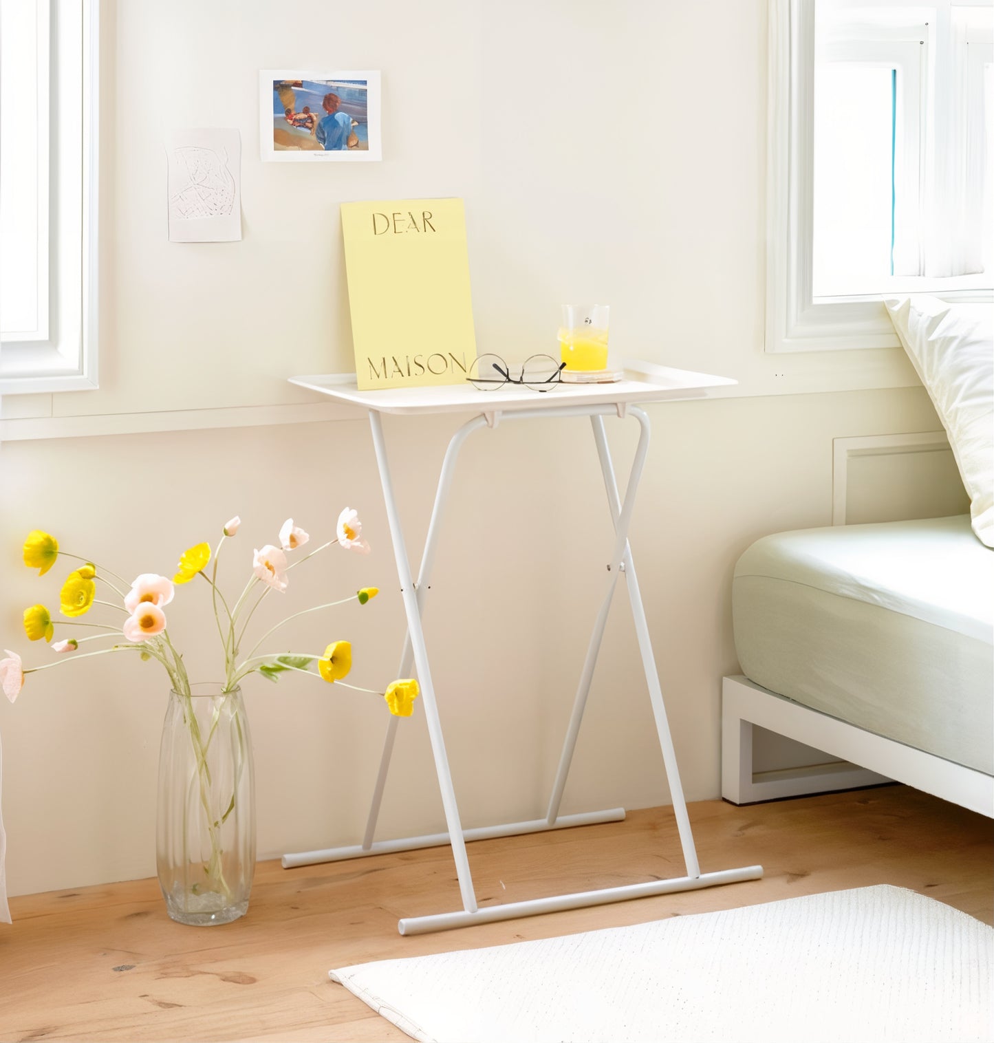 Foldable Steel Side Table