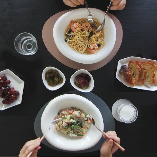 Pebble 4-Piece Pasta & Ramekin Bowl Set