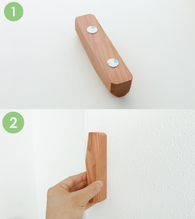 Wall-Mounted Wooden Diffuser Vase