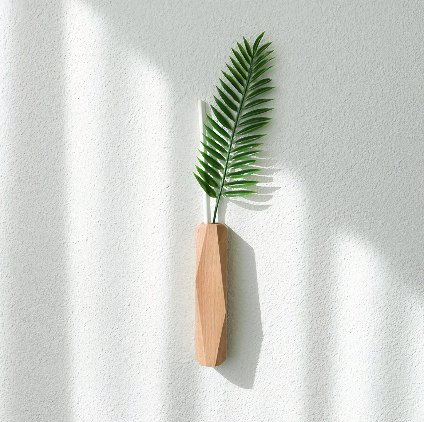 Wall-Mounted Wooden Diffuser Vase