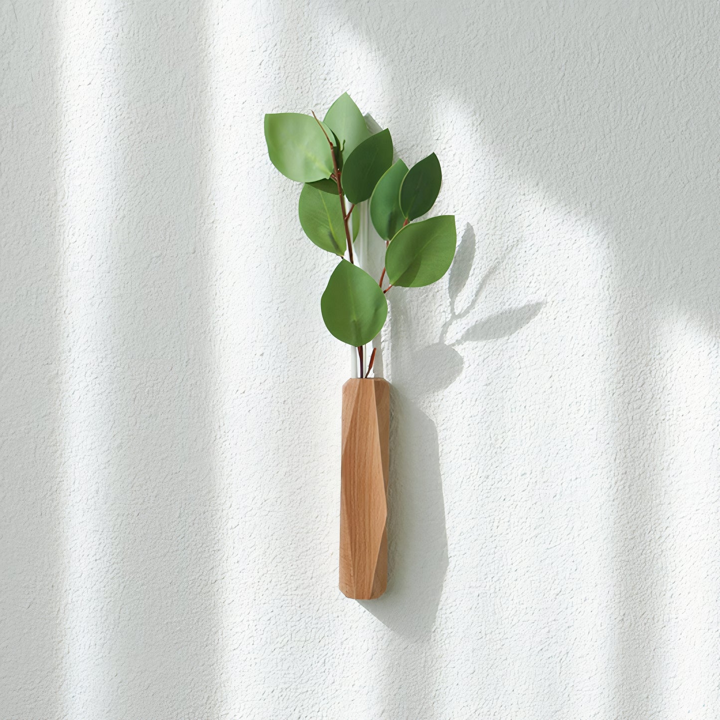 Wall-Mounted Wooden Diffuser Vase