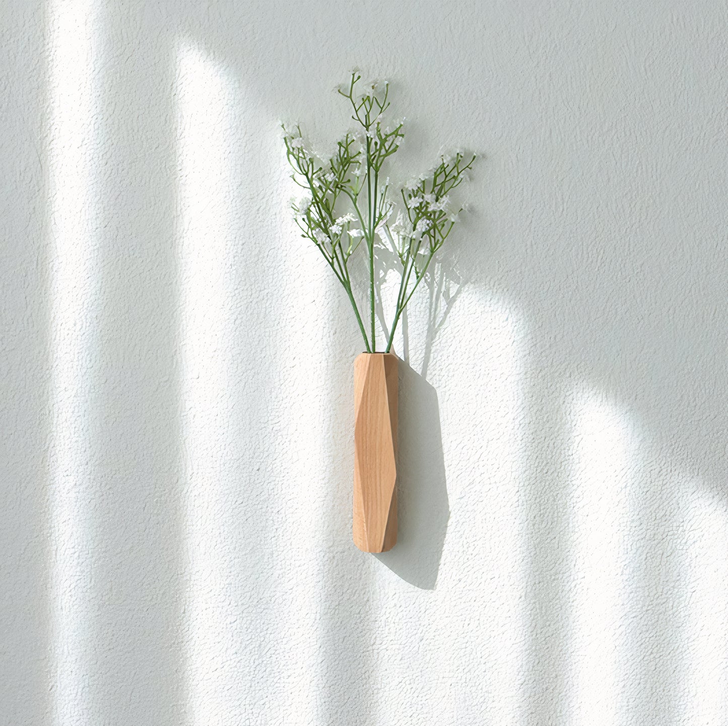 Wall-Mounted Wooden Diffuser Vase