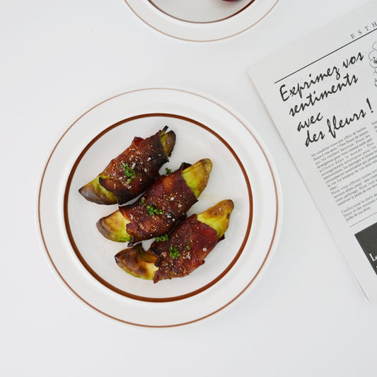 Syracuse Maple Rim Side Plate - detail view