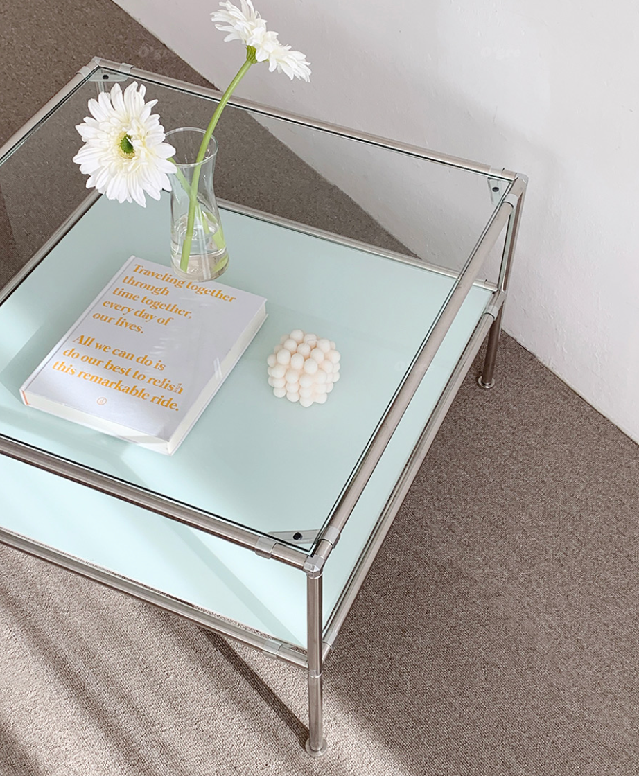 Modular Glass Accent Table