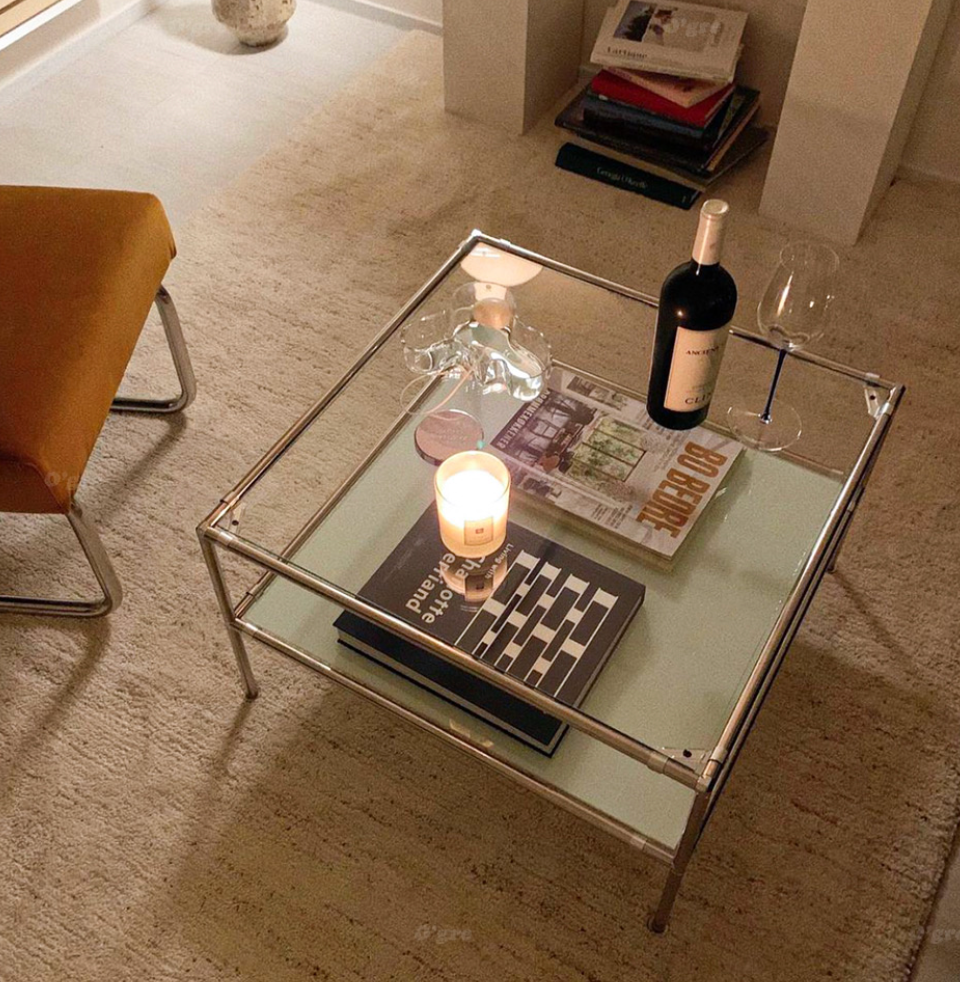 Modular Glass Accent Table