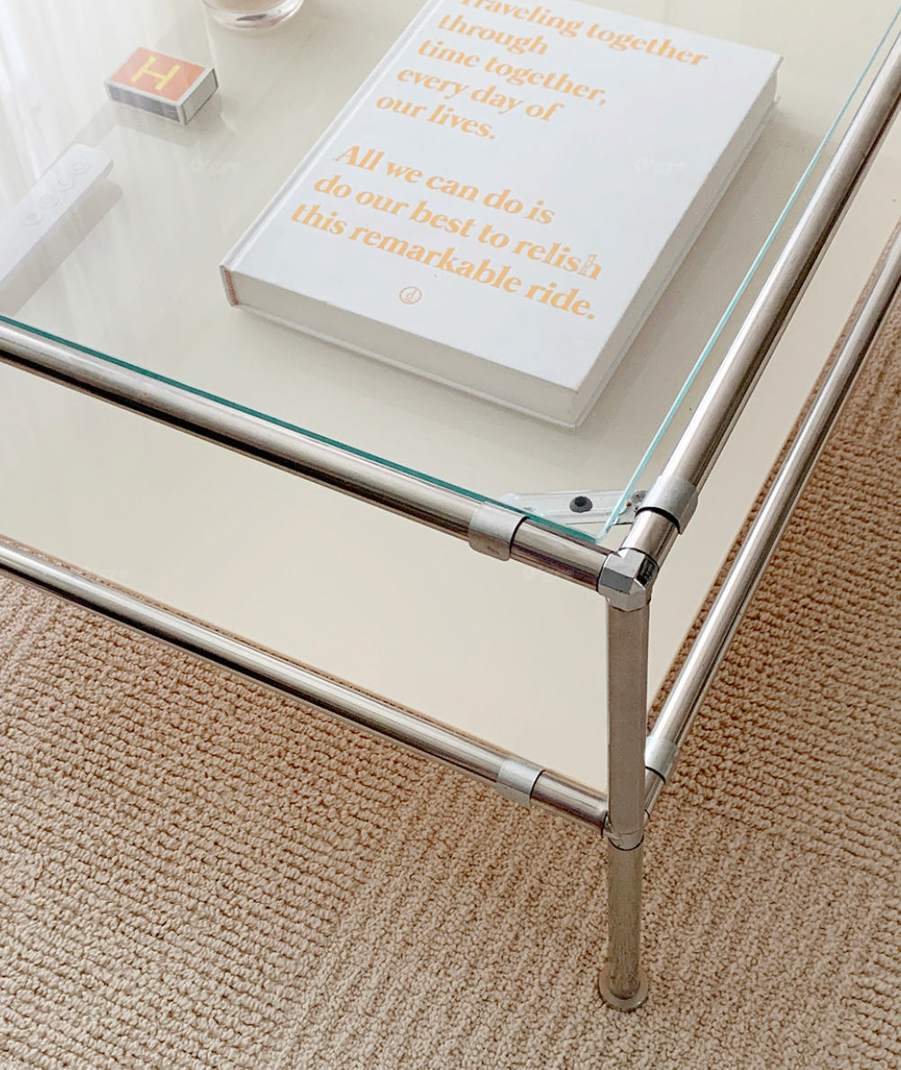 Modular Glass Accent Table