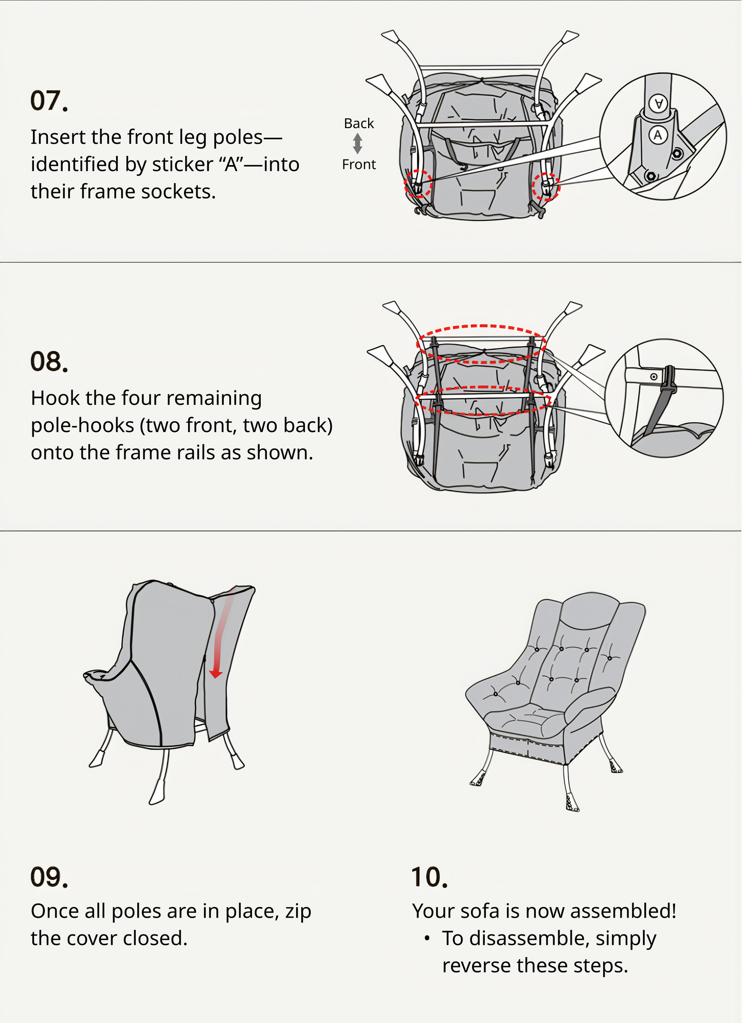 Padded Micro-Suede Lounge Chair