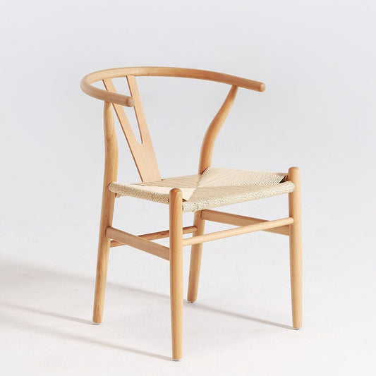 Curved Back Wooden Dining Chair