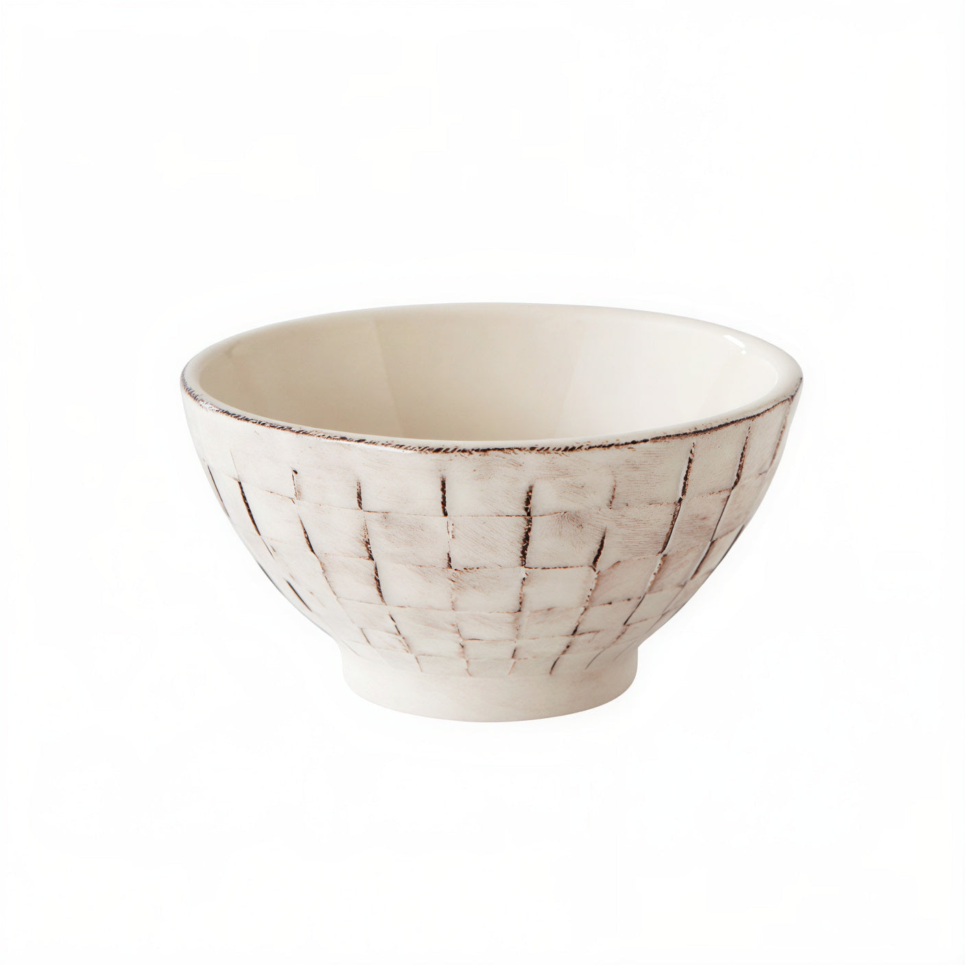 Soft Grid Ceramic Bowl