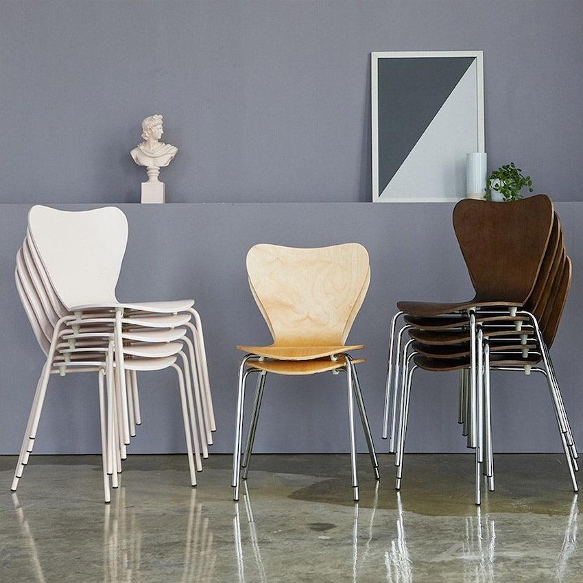 High Back Chrome Legs Dining Chair