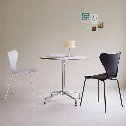 High Back Chrome Legs Dining Chair