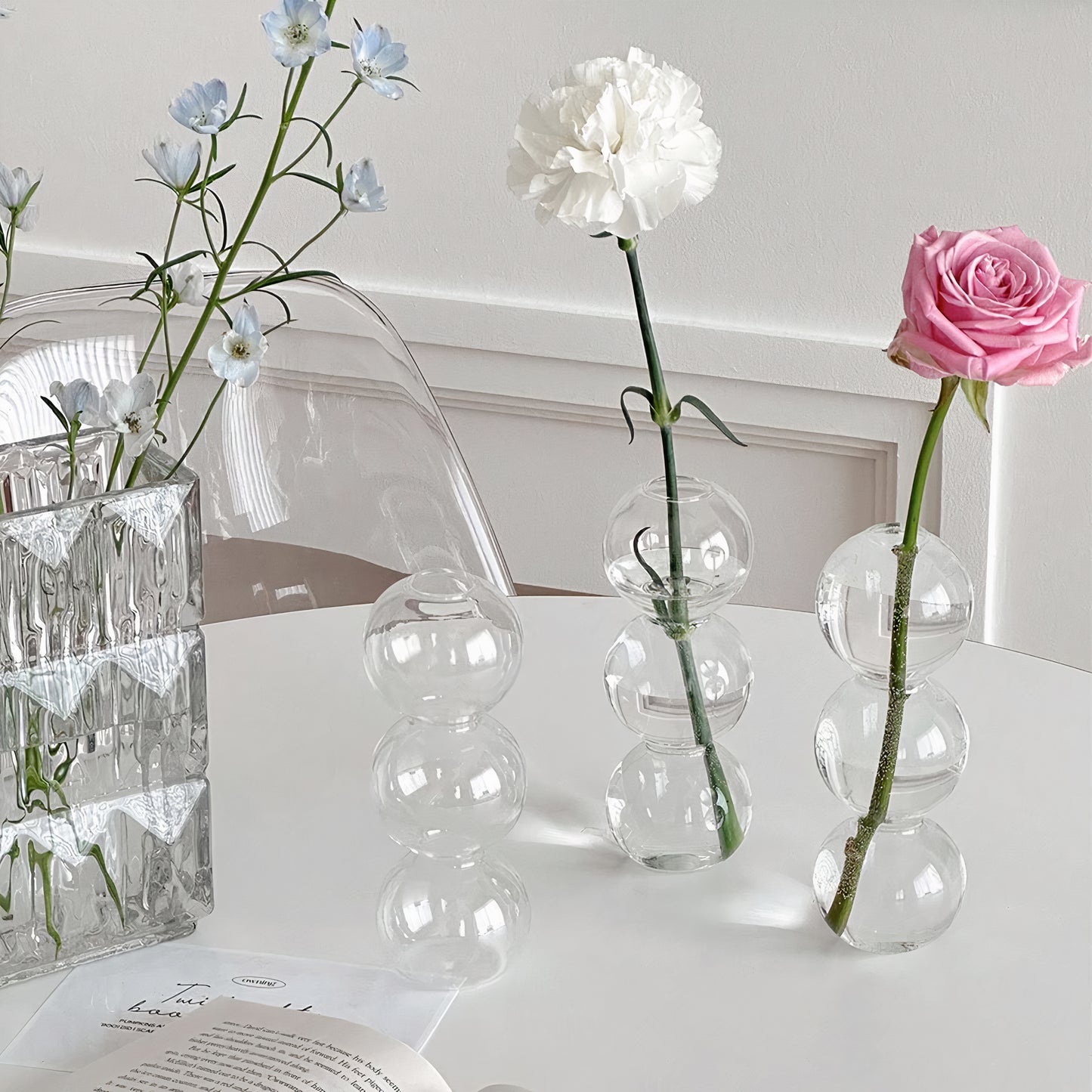 Bubbled Glass Vase