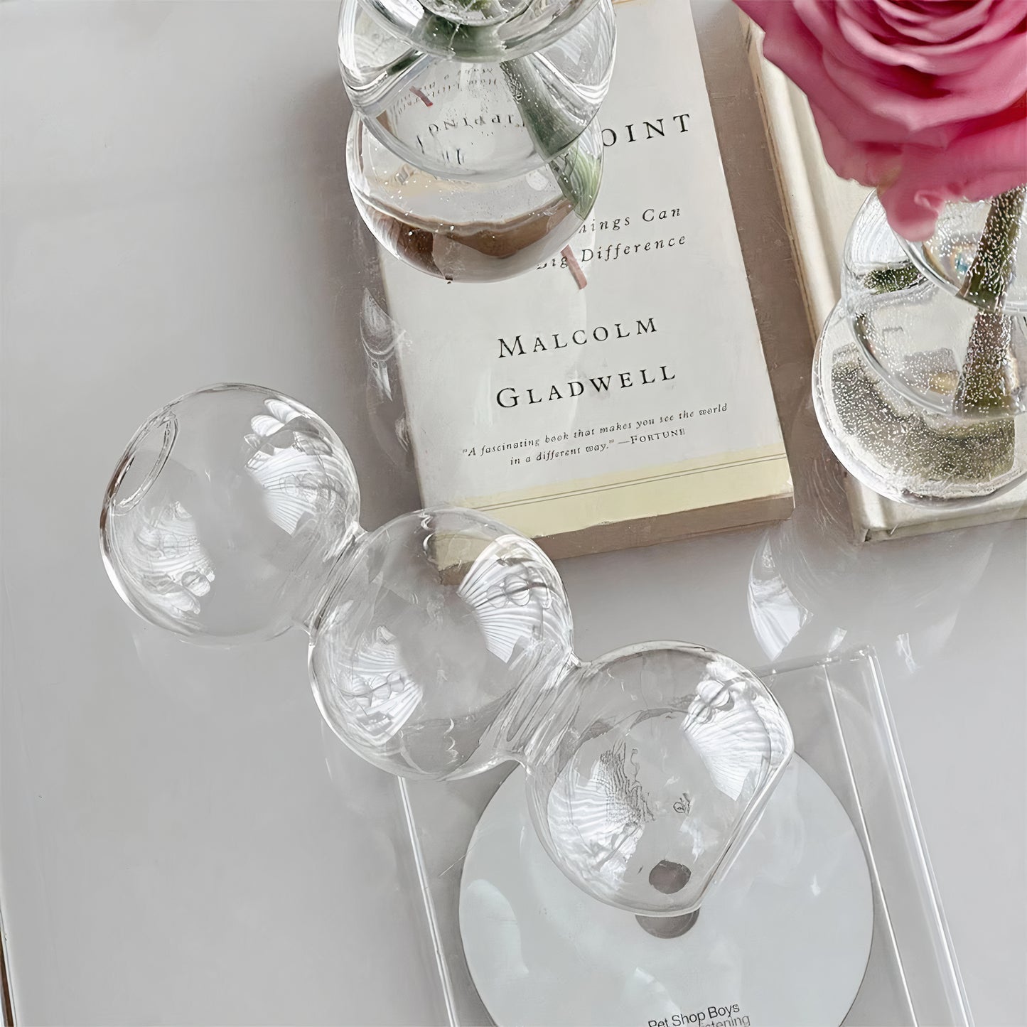 Bubbled Glass Vase