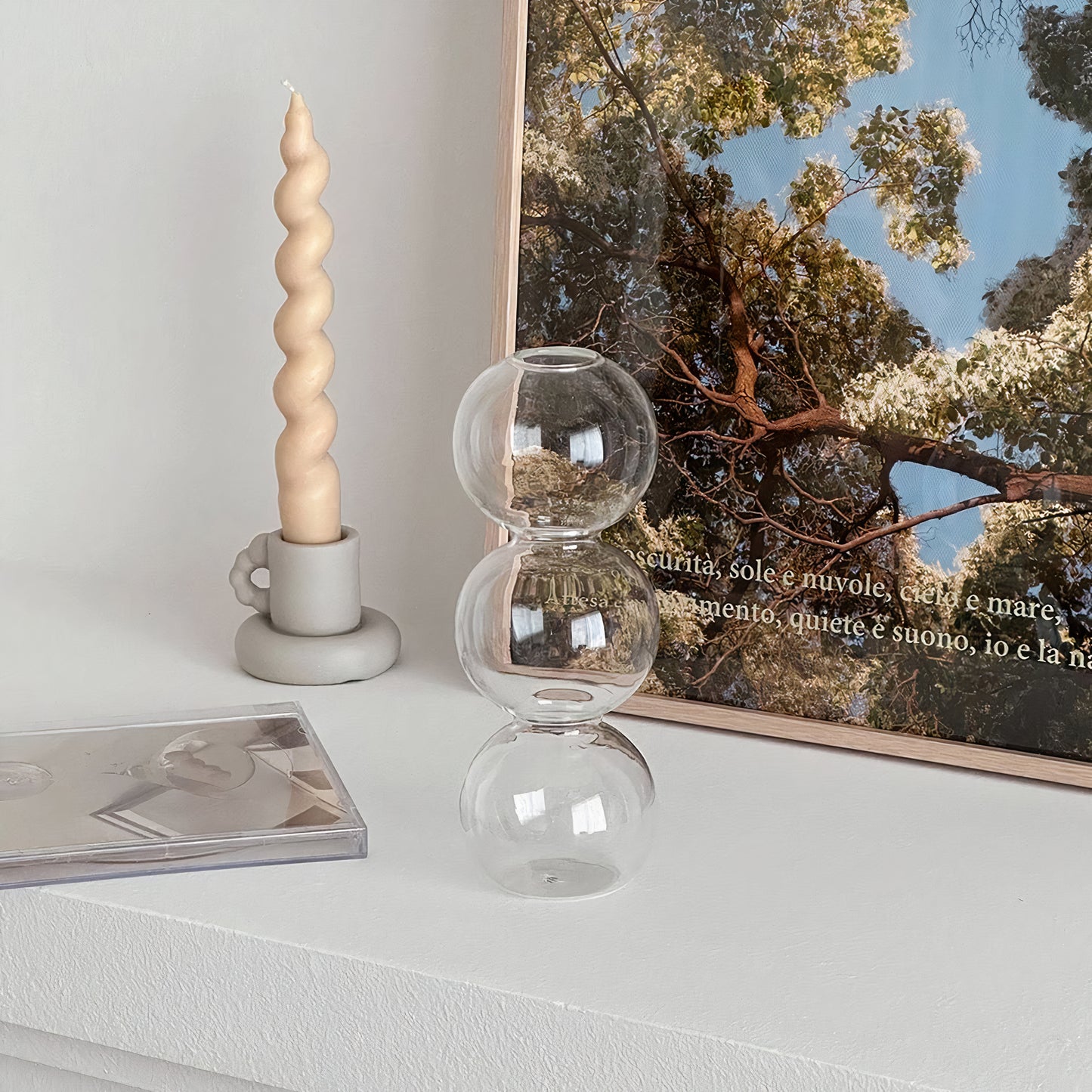 Bubbled Glass Vase