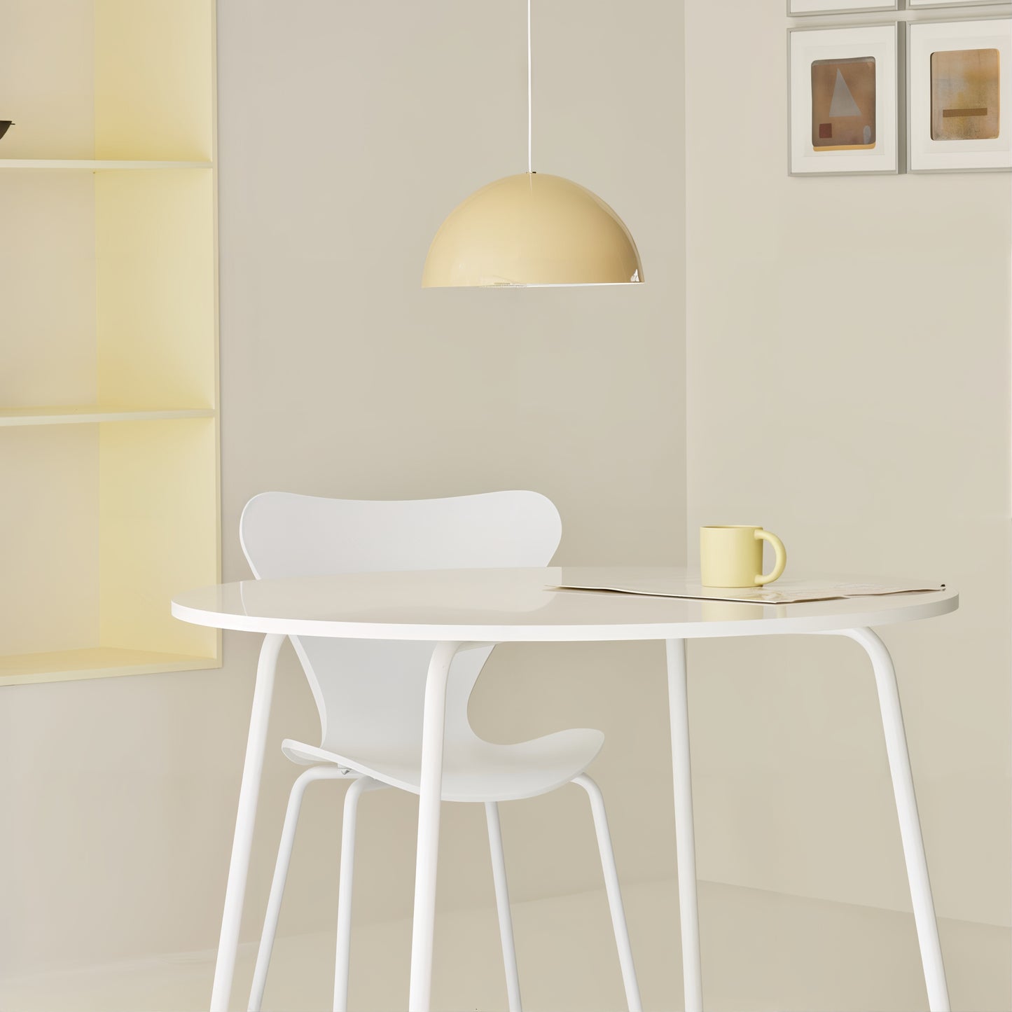 Round Chrome Dining Table