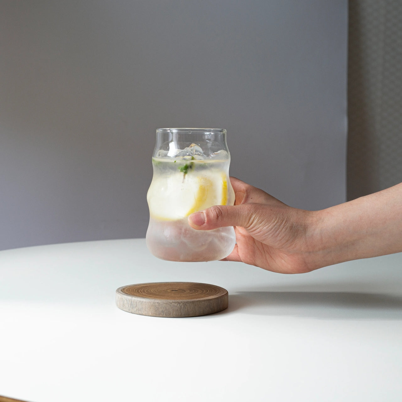 Cloud-Shaped Glass Tumbler Set of 2