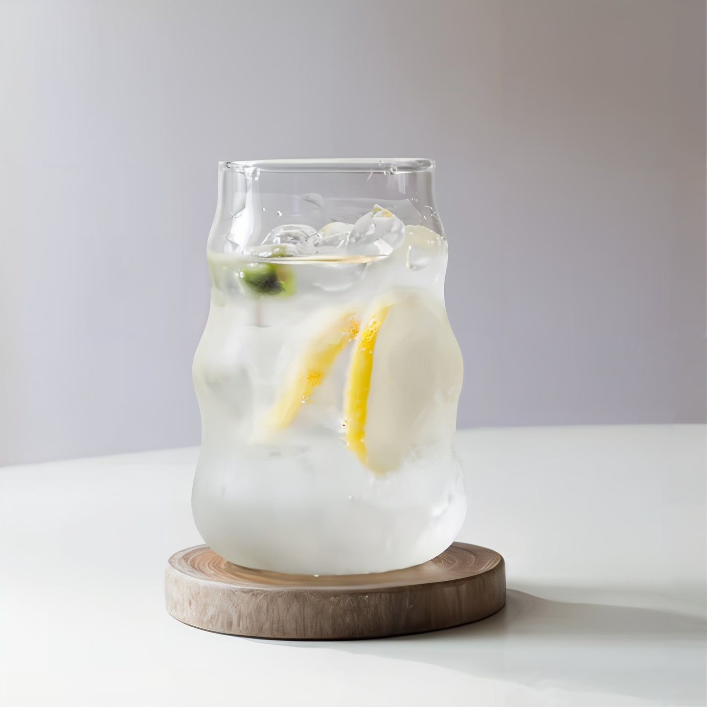 Cloud-Shaped Glass Tumbler Set of 2