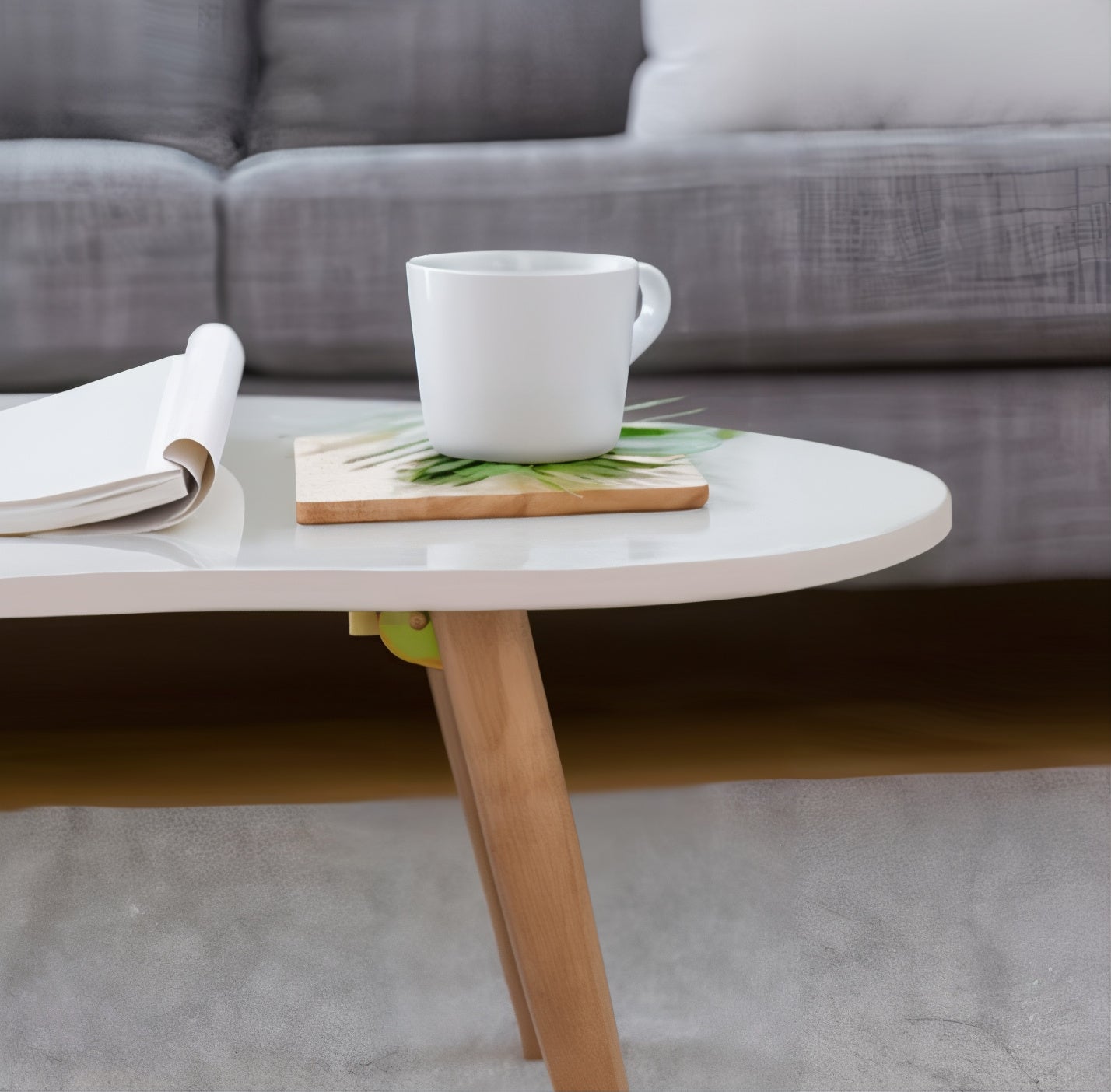 Solid Wood Foldable Coffee Table