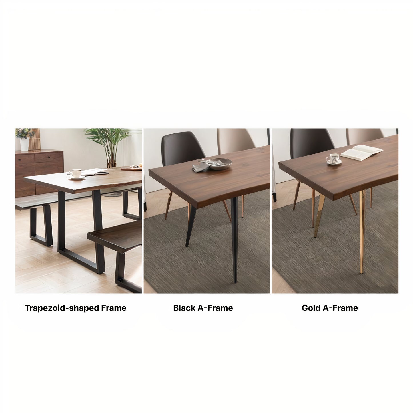 Wooden Slab Dining Table
