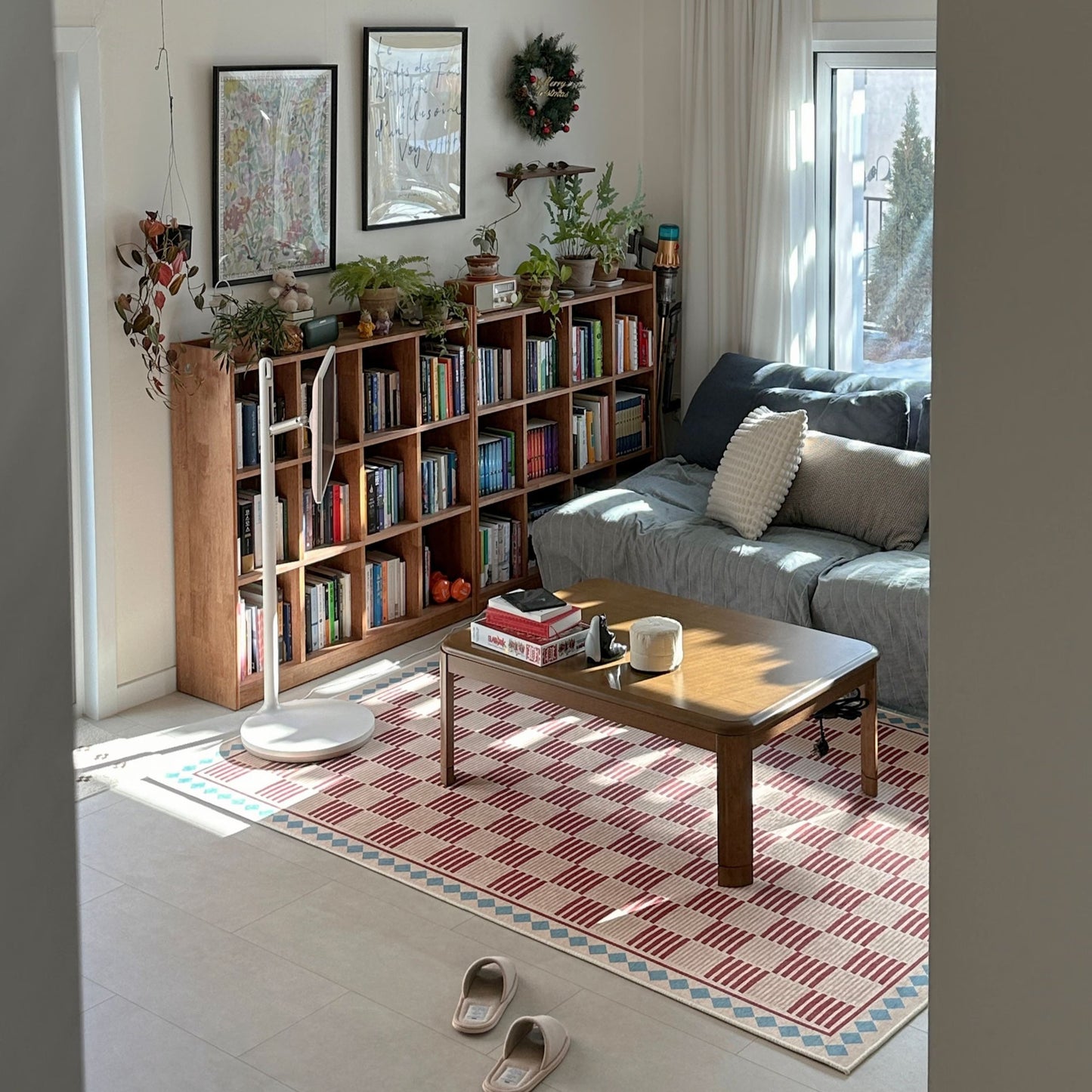 Checkered Flatweave Rug