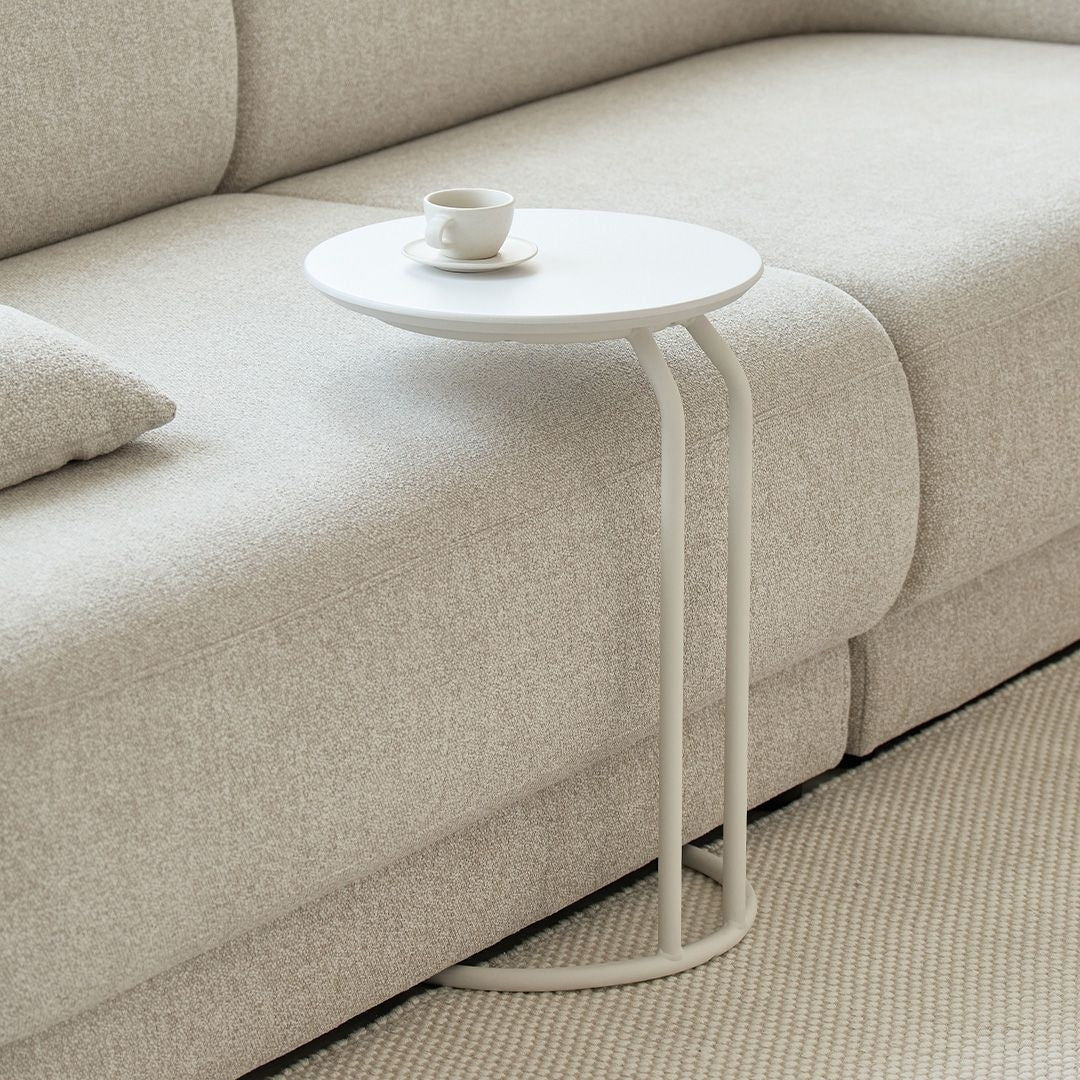 Slim C-Frame Sofa Side Table