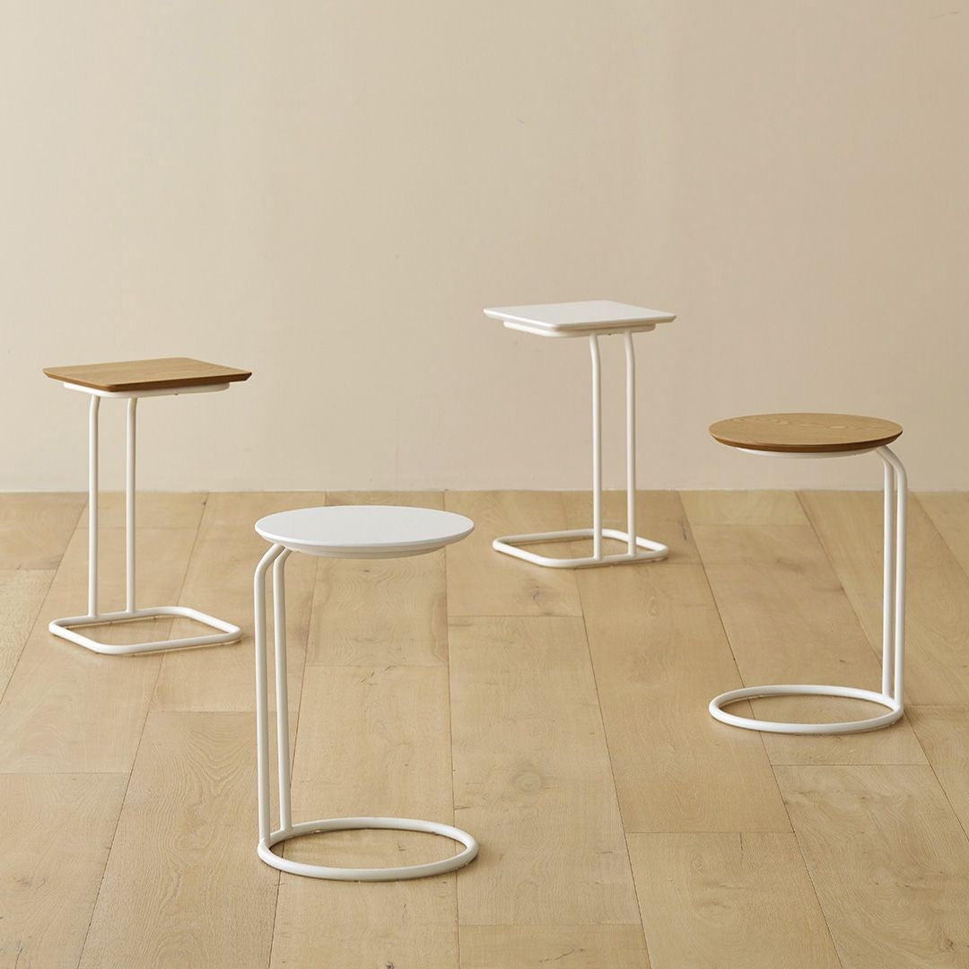 Slim C-Frame Sofa Side Table