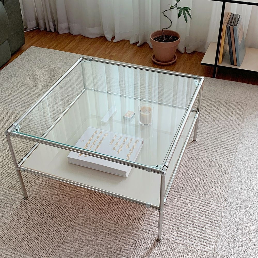 Modular Glass Accent Table