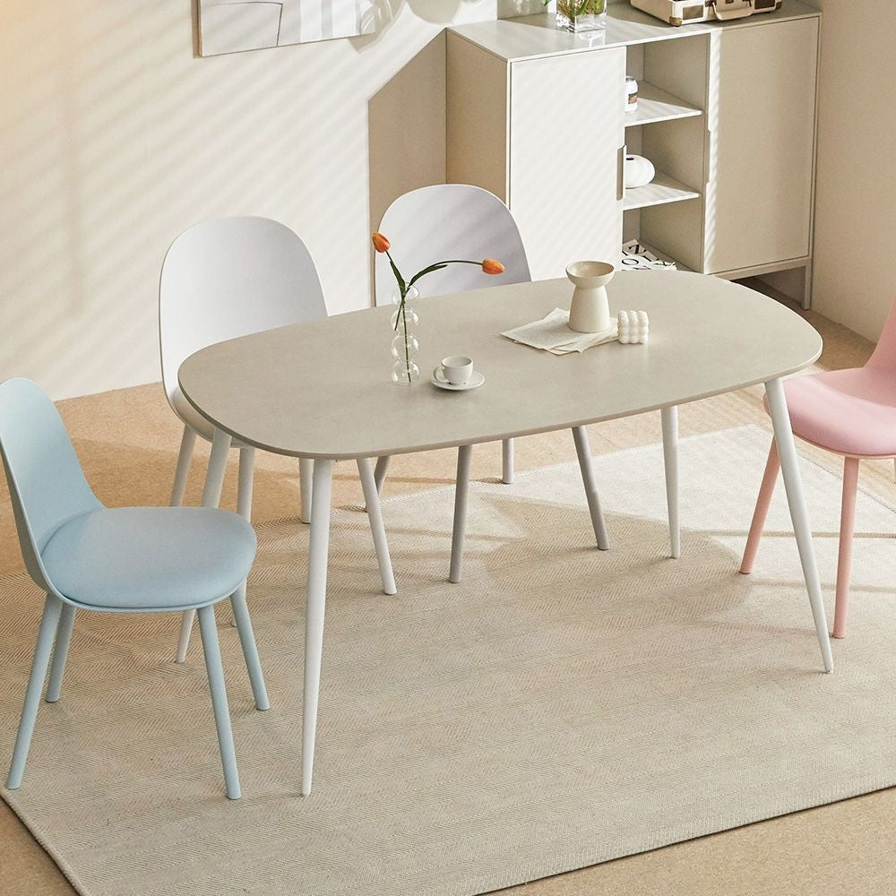 Oval Porcelain Ceramic Dining Table